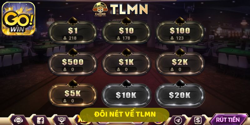 Giao diện game TLMN quen thuộc